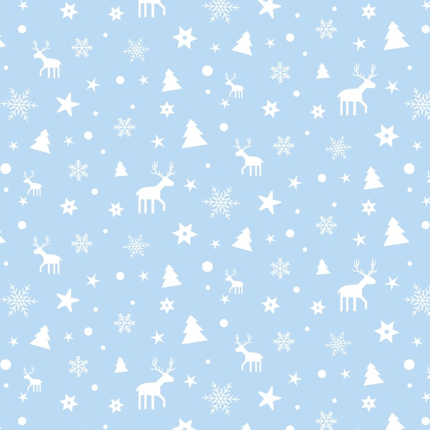 Free vector decorative christmas pattern background