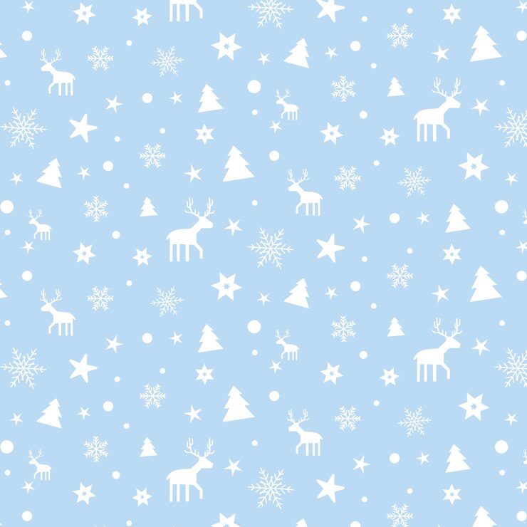 無料Vector 装飾的なクリスマス パターン背景
