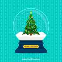 Free vector decorative christmas snowball