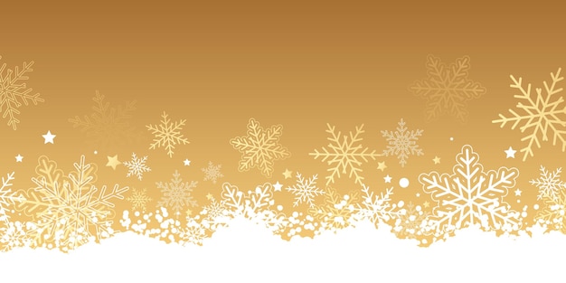 Decorative Christmas snowflake banner design