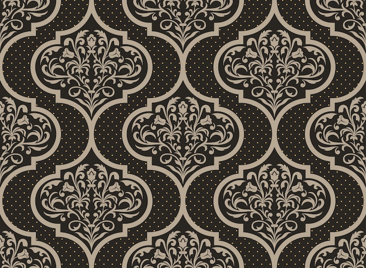 Free Vector decorative damask illustration
