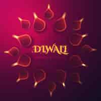Free vector decorative diwali background