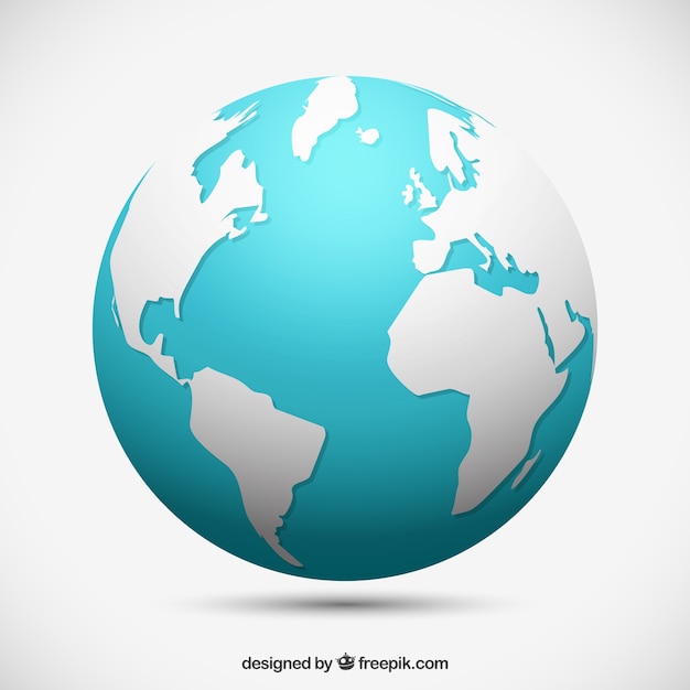 Free vector decorative earth globe