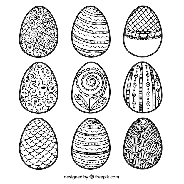Decorative easter eggs 