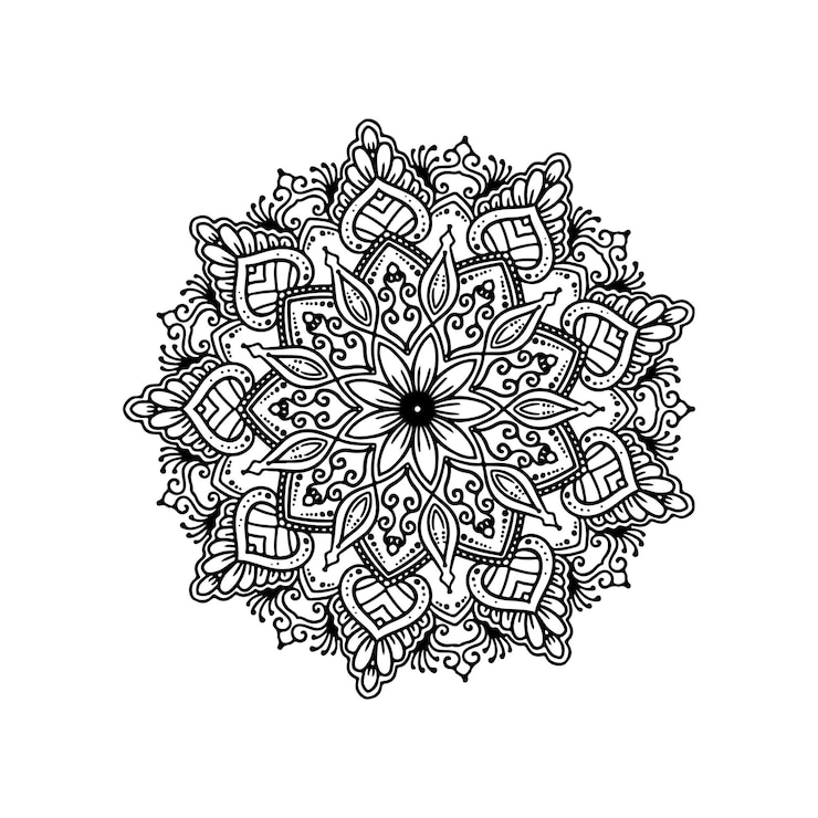 Free Vector decorative elegant mandala design background vector
