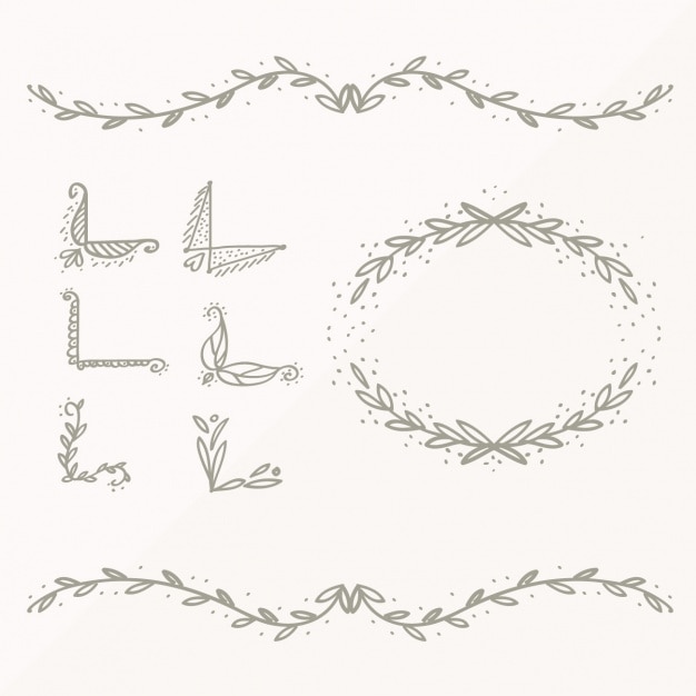 Free vector decorative elements collection