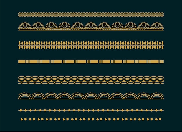 장식 민족 boho 테두리 패턴 디자인 모음