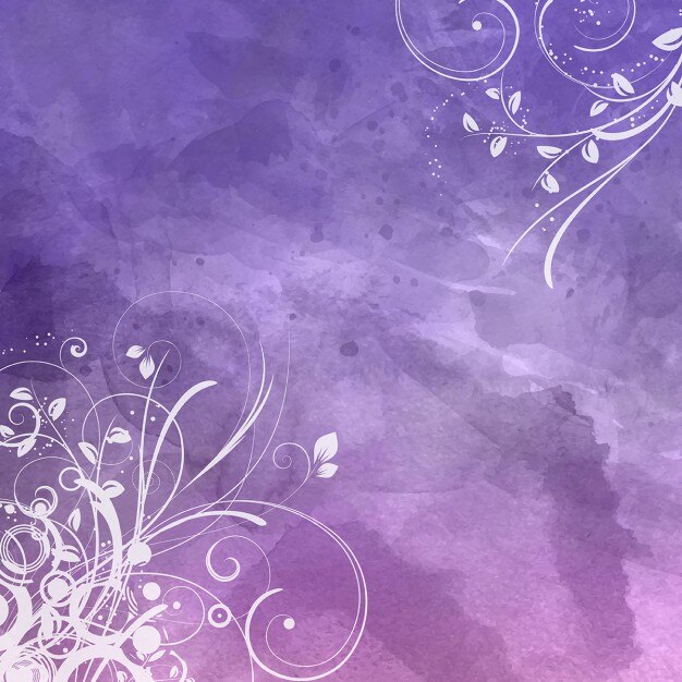 मुफ़्त वेक्टर decorative floral design on a watercolour background