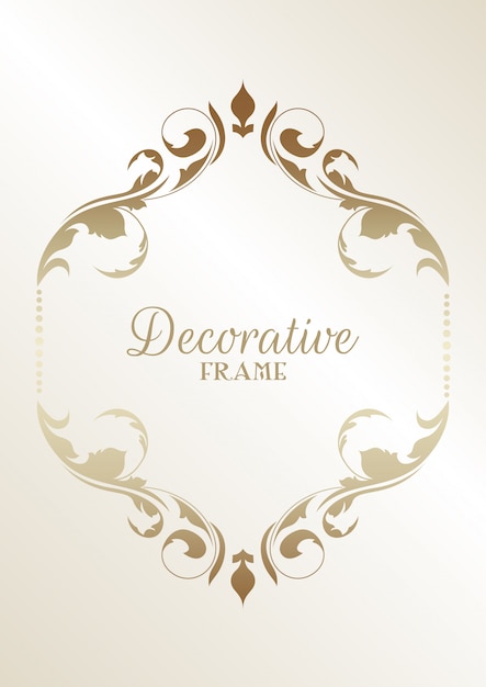 Decorative floral frame background