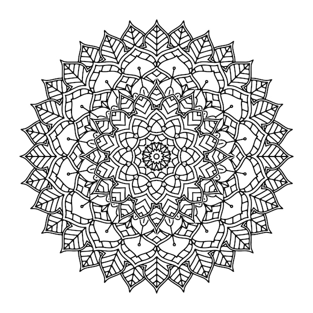 Decorative floral mandala 