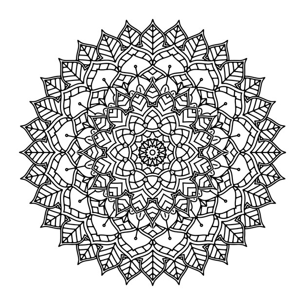 Decorative floral mandala 