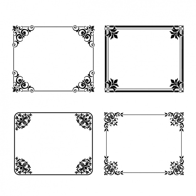 Free vector decorative frames collection