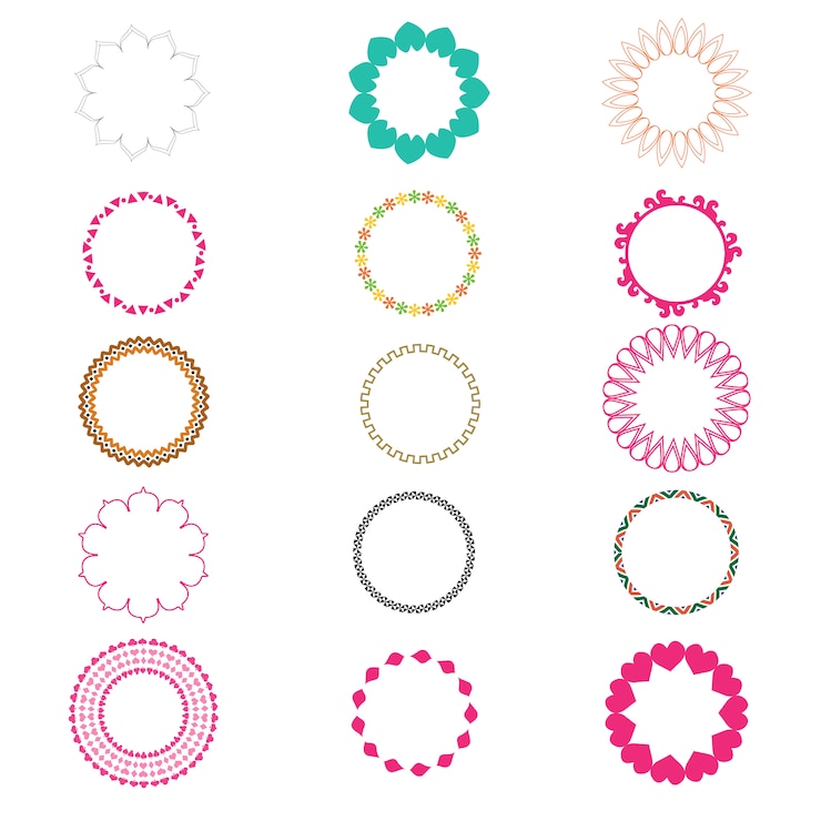 Free Vector decorative frames collection