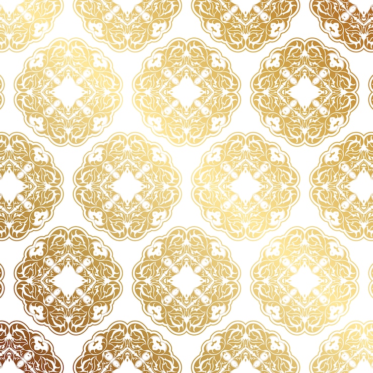 Free Vector decorative gold pattern background 