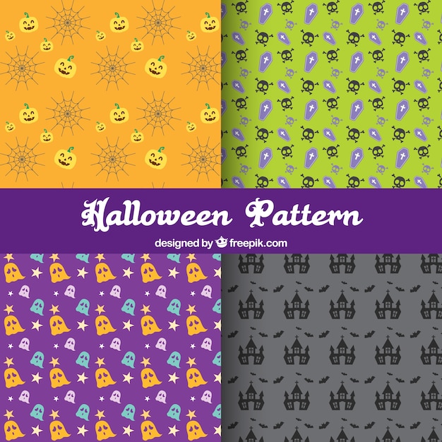 Decorative halloween patterns