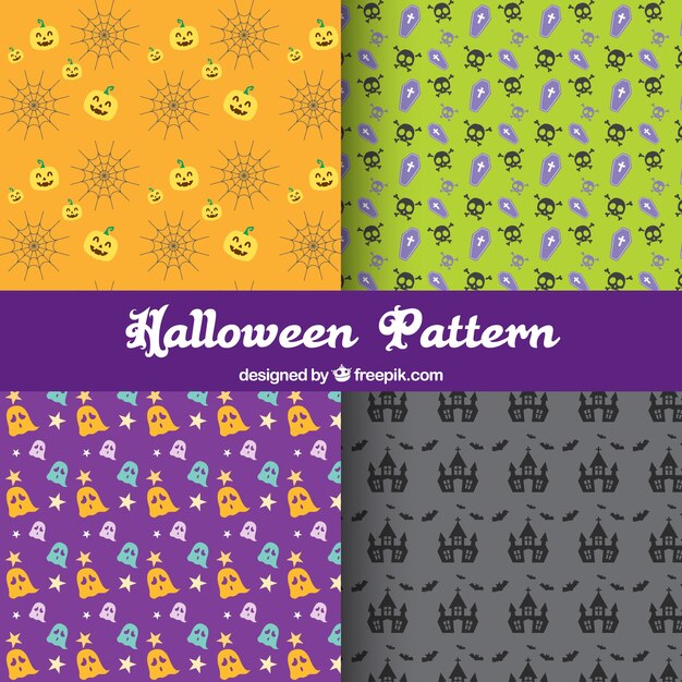 Decorative halloween patterns 