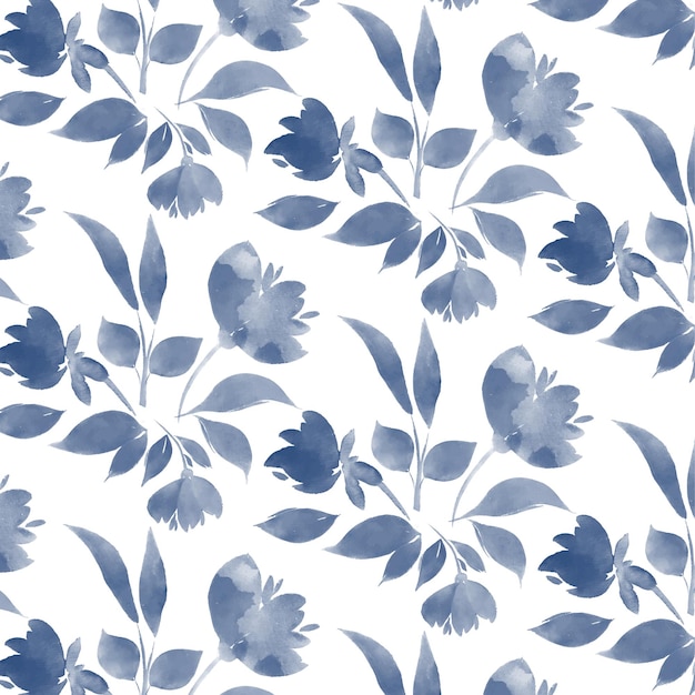 Free vector decorative hand painted floral watercolour pattern design