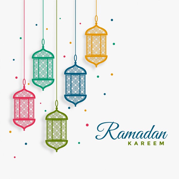 Декоративные подвесные фонари Рамадан Карим фон