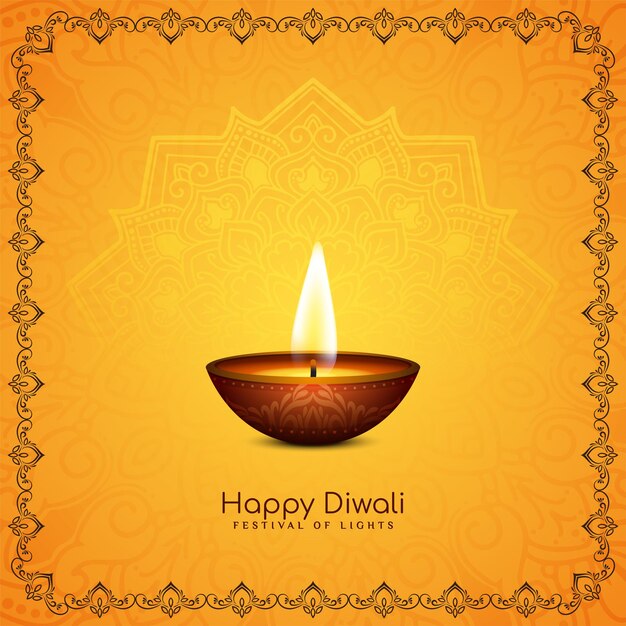 장식 Happy Diwali 인도 문화 축제 고전적인 배경