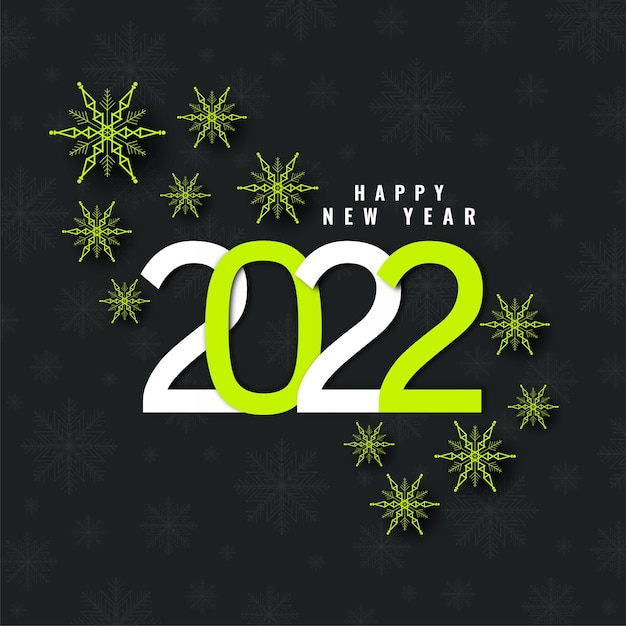 Free vector decorative happy new year 2022 neon color background vector