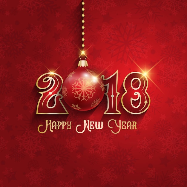 Free vector decorative happy new year background