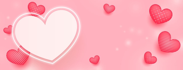 Free vector decorative hearts on pink background for valentines day