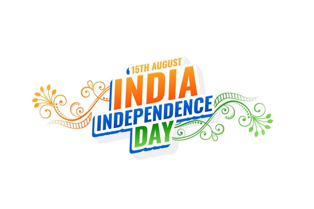 Decorative india independence day background