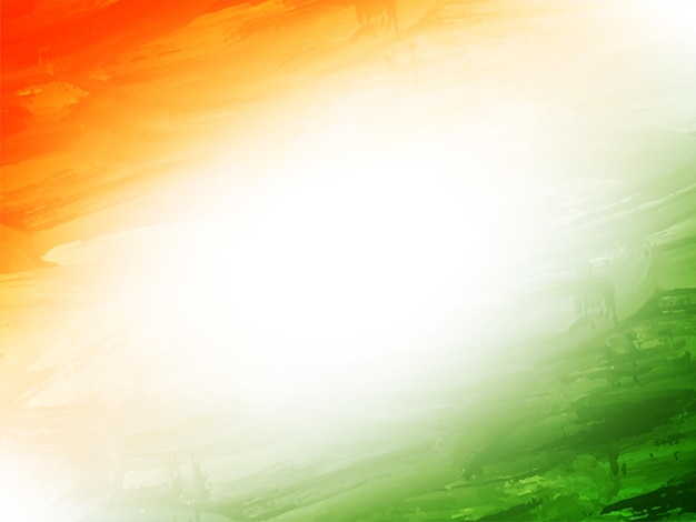 Free vector decorative indian flag theme independence day 15th august tricolor background