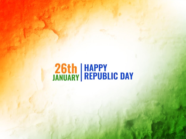 Free vector decorative indian flag theme republic day texture design background