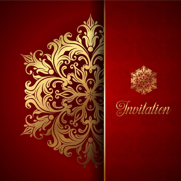 Decorative invitation background