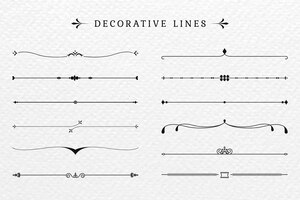 Decorative lines