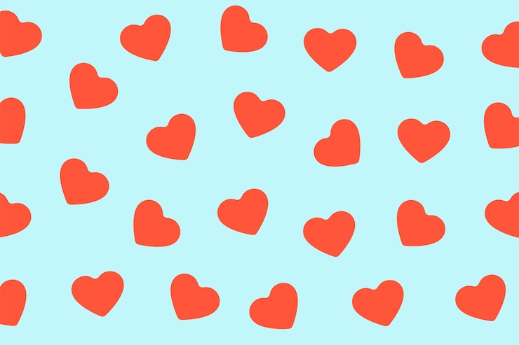 Free Vector decorative love heart pattern backdrop for valentines couples