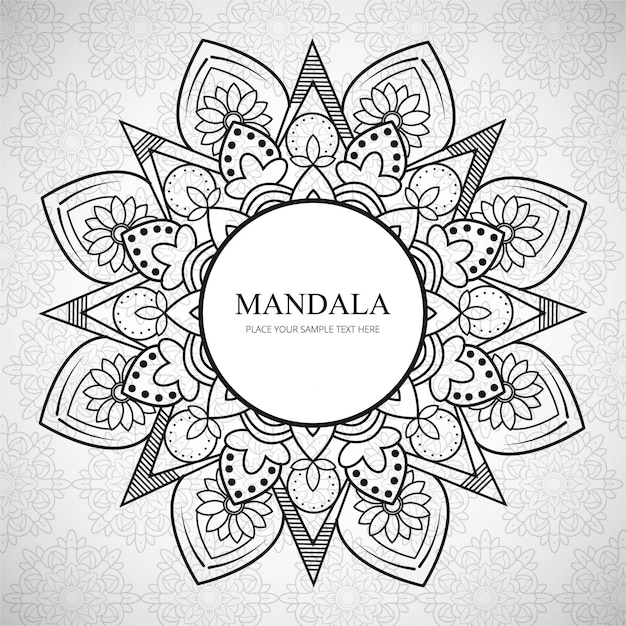 Free vector decorative  mandala background