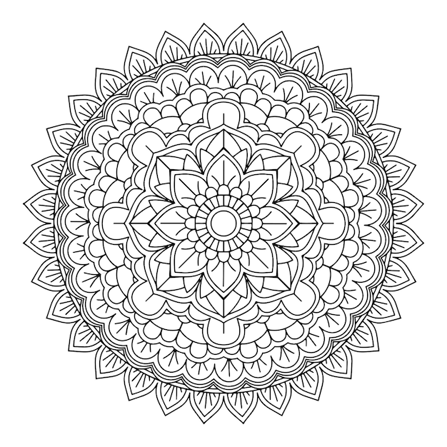 Sfondo decorativo disegno mandala