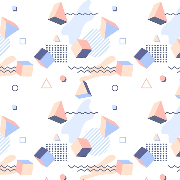 Free vector decorative memphis pattern