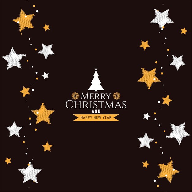 Decorative Merry Christmas festival greeting background  