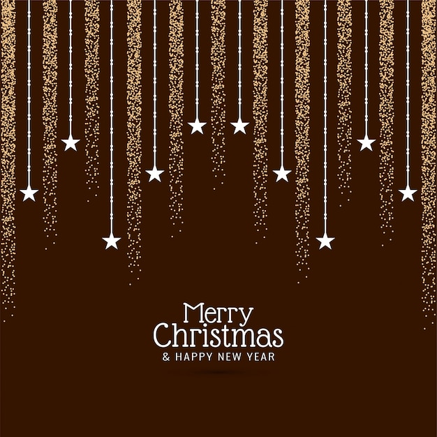 Free vector decorative merry christmas greeting  background