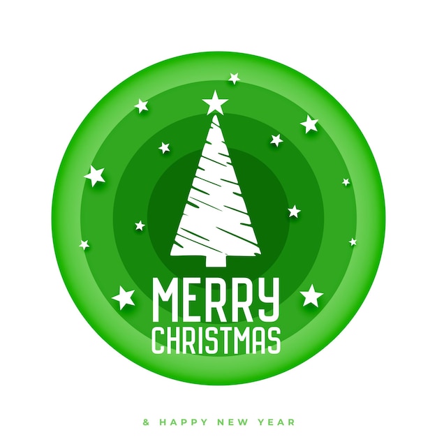 Free vector decorative merry christmas winter season greeting card design vector