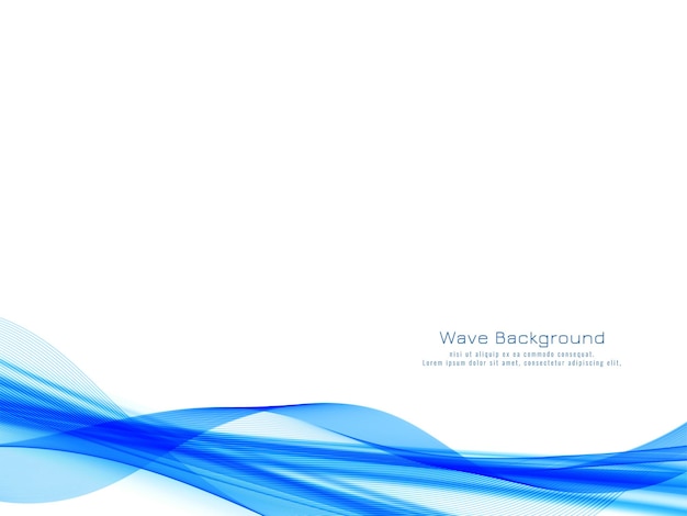 Free vector decorative modern blue wave design