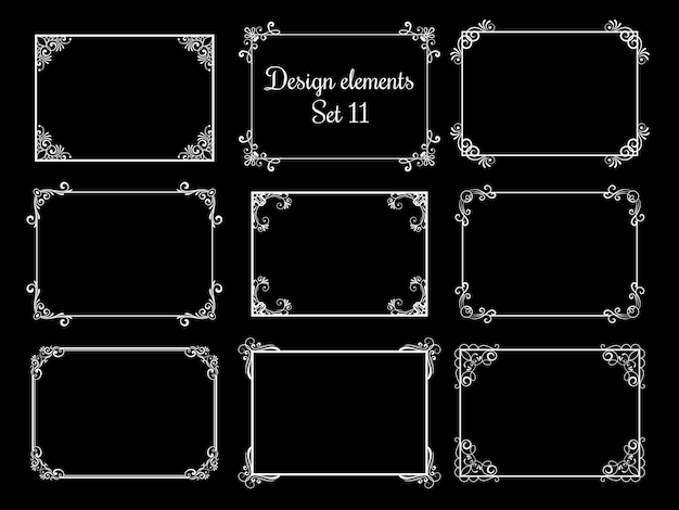 Decorative ornamental frames