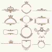 Free vector decorative ornaments collection