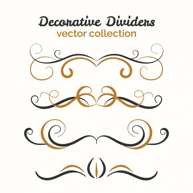 Free vector decorative ornaments collection