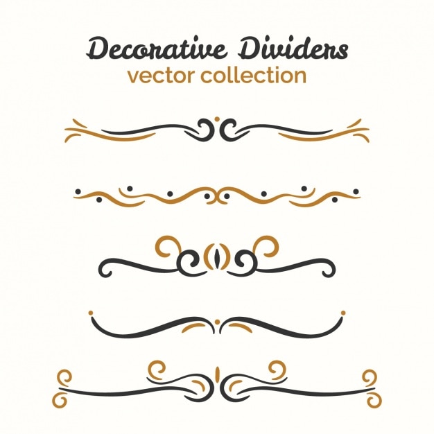 Free vector decorative ornaments collection