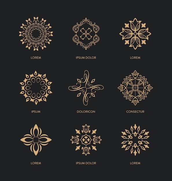 Free vector decorative ornaments collection