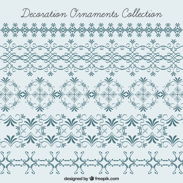 Free vector decorative ornaments collection