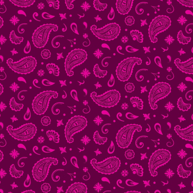 Free vector decorative paisley bandana pattern