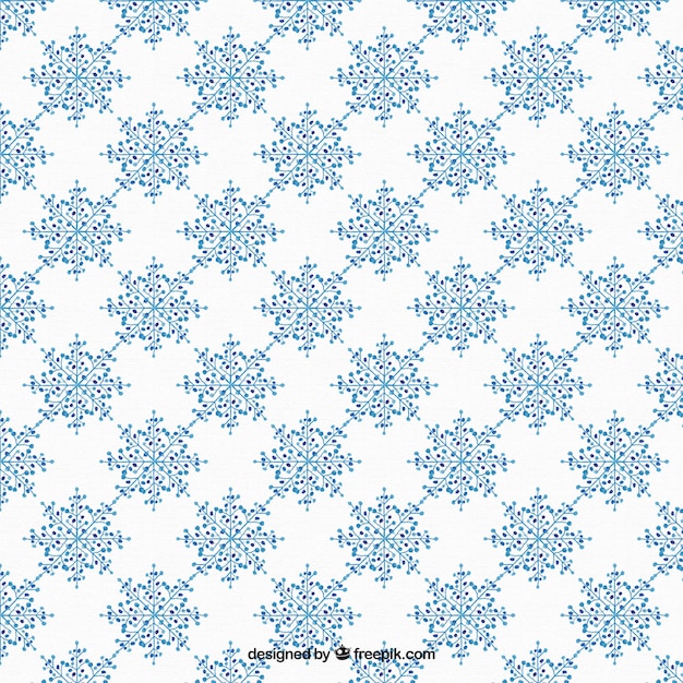 Free vector decorative pattern of abstract floral shapes