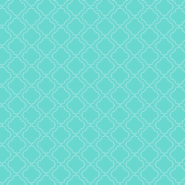 Decorative pattern background in teal colour