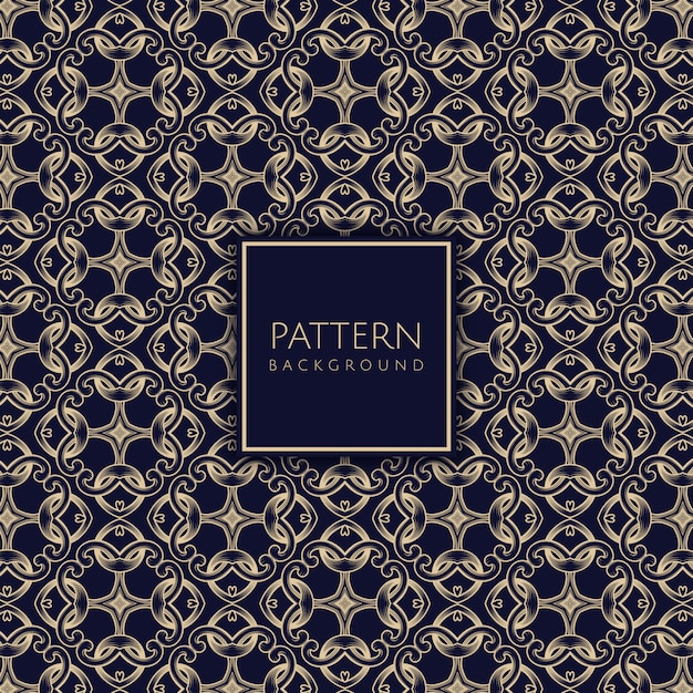 Decorative pattern blue and gold