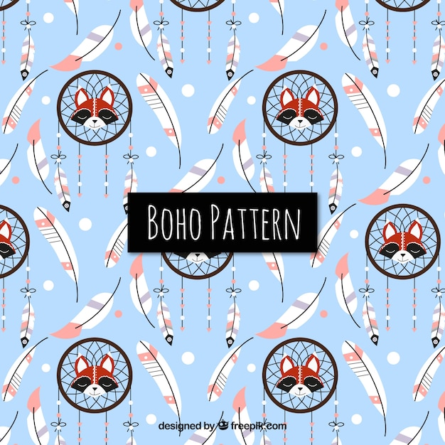 Decorative pattern in boho style